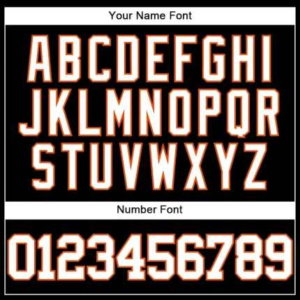 Custom Black White-Orange Mesh Authentic Throwback Baseball Jersey - Image 5