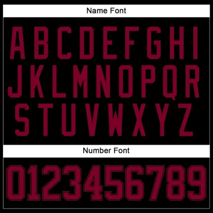 Custom Black Maroon Hockey Jersey - Image 5