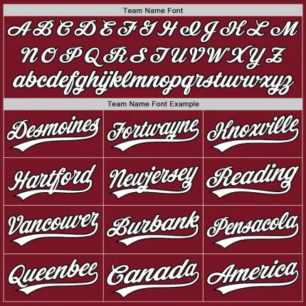 Custom Crimson White-Black Authentic Baseball Jersey - Image 4