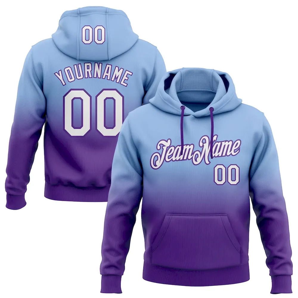 FadeFashion0408.webp Custom Stitched Light Blue White-Purple Fade Fashion Sports Pullover Sweatshirt Hoodie - Image 1