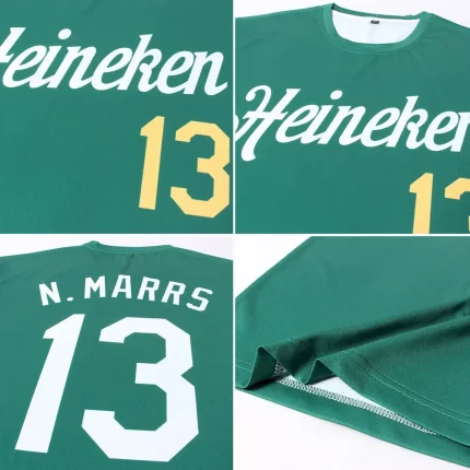 Custom Green White-Gold Performance T-Shirt - Image 7