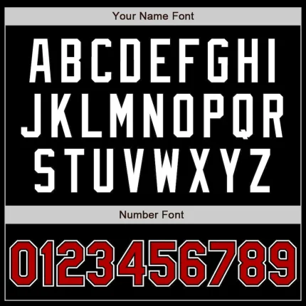 Custom Black Red-White Bomber Full-Snap Varsity Letterman Jacket - Image 5