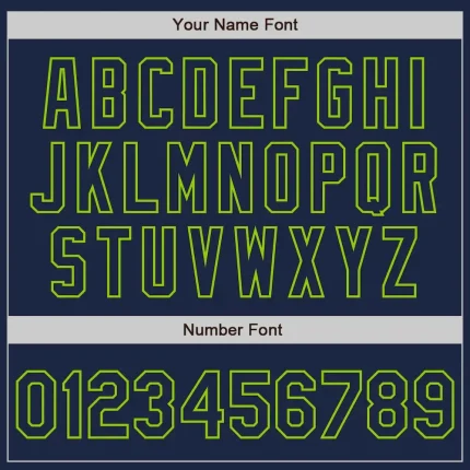 Custom Navy Cream-Neon Green Bomber Full-Snap Varsity Letterman Two Tone Jacket - Image 5