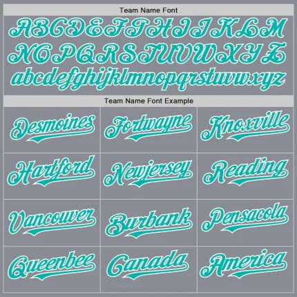 Custom Gray Aqua-White Bomber Full-Snap Varsity Letterman Hoodie Jacket - Image 4