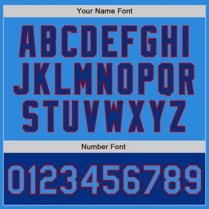 Custom Powder Blue Red-Royal Bomber Varsity Letterman Two Tone Zipper Jacket - Image 5