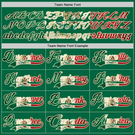 Custom Kelly Green Vintage Mexican Flag Cream-Red Hockey Lace Neck Jersey - Image 4