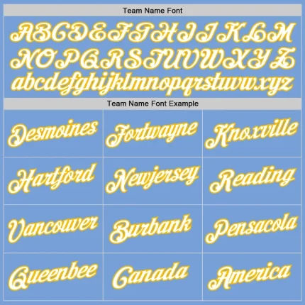 Custom Light Blue White-Gold Authentic Throwback Basketball Jersey - Image 5