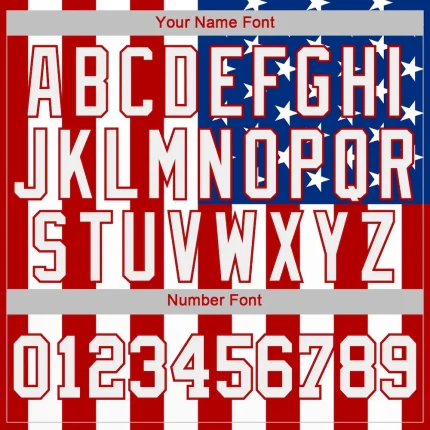 Custom White White Red-Royal American Flag Fashion 3D Long Sleeve Performance T-Shirt - Image 4