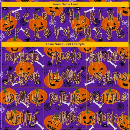 Custom 3D Pattern Halloween Pumpkins Long Sleeve Performance T-Shirt - Image 3
