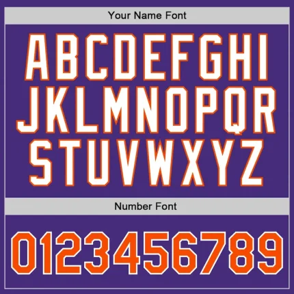 Custom Purple Orange-White Authentic Throwback Basketball Jersey - Image 4