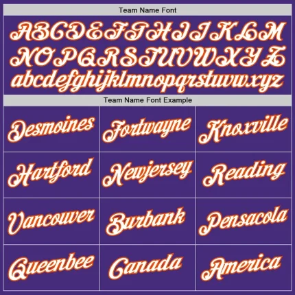 Custom Purple Orange-White Authentic Throwback Basketball Jersey - Image 5