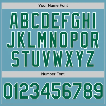 Custom Shadow Blue Kelly Green-White Authentic Baseball Jersey - Image 5