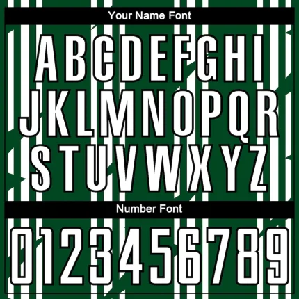 Custom Green White-Black Pinstripe Sublimation Soccer Uniform Jersey - Image 6