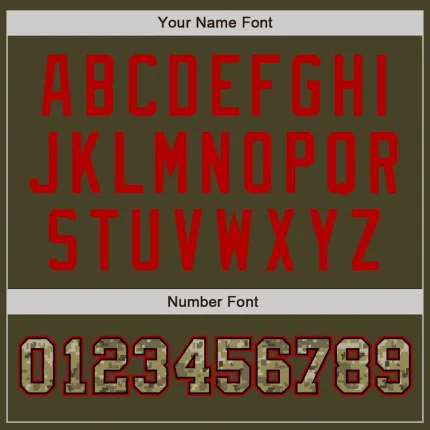 Custom Olive Camo-Black Authentic Two Tone Salute To Service Baseball Jersey - Image 5