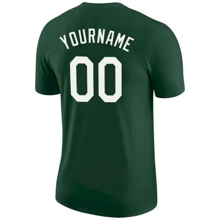 Custom Green White-Gold Performance T-Shirt - Image 6