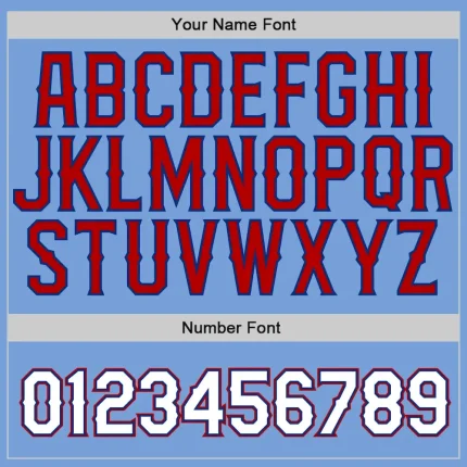 Custom Stitched Light Blue White-Red Sports Pullover Sweatshirt Hoodie - Image 5