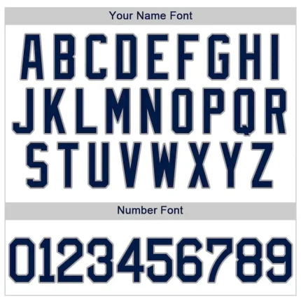 Custom White Navy Pinstripe Navy-Gray Authentic Baseball Jersey - Image 4